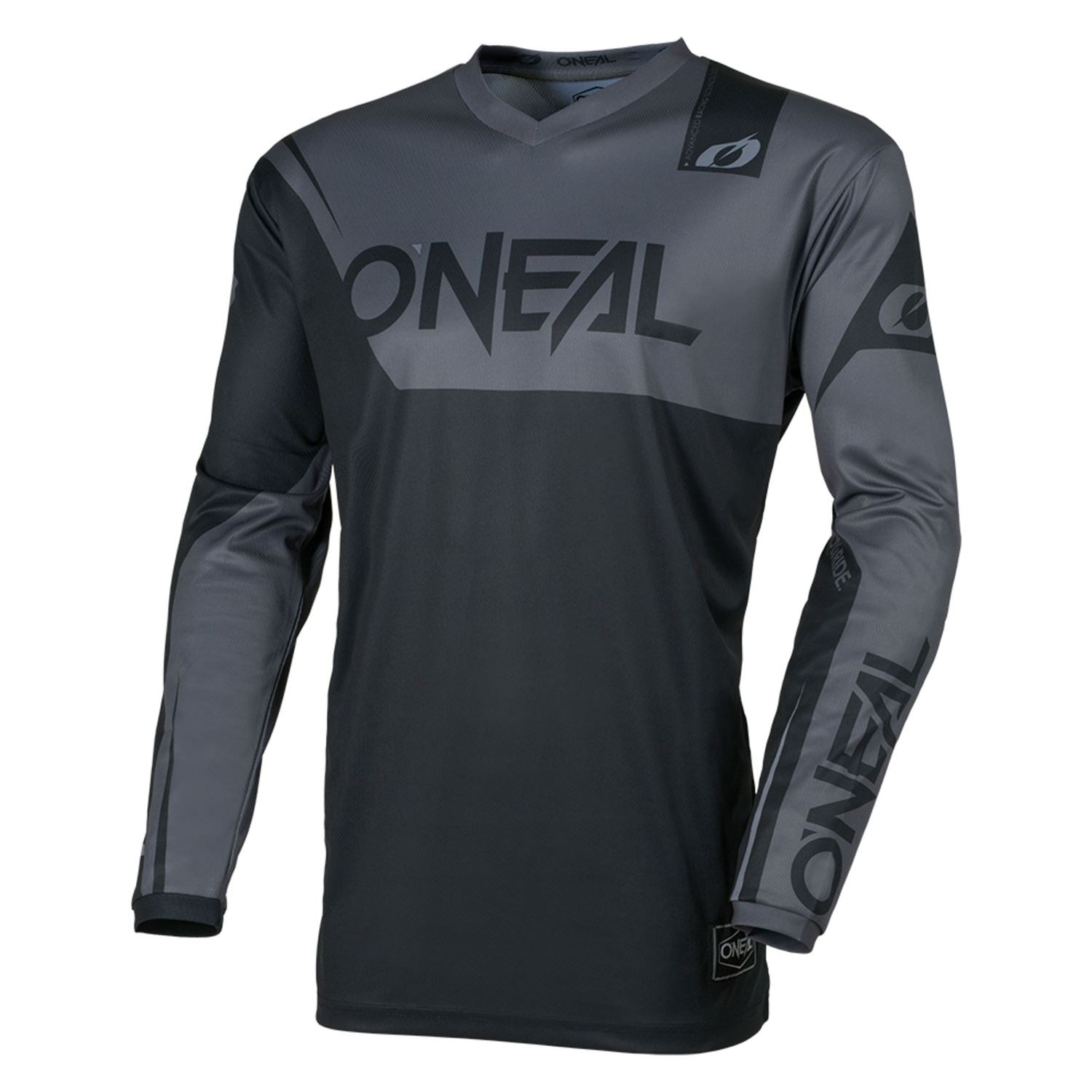 O'Neal 2026 Youth Element Racewear Black Grey MX Jersey